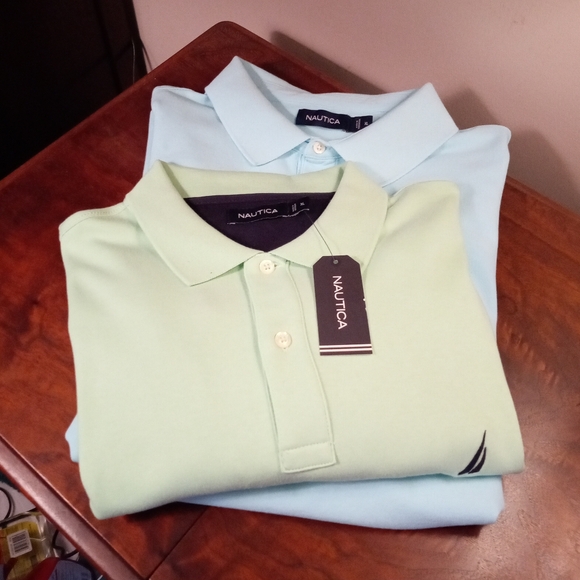 Nautica Other - Lot Of TWO Men's Nautica Cotton Pique Polo Shirts, Size XL NEW